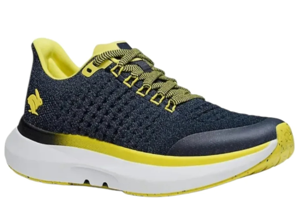 Rabbit Womens Dream Chaser Athletic Shoes Size 7.5 Black Yellow Running NIB